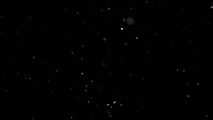 particles on black background, abstract overlay with particles and bokeh