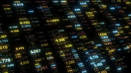 Wall Mural - numbers digital big data code background