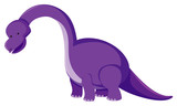 Fototapeta Dinusie - Single picture of purple brachiosaurus