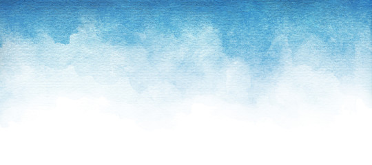 Poster - Blue azure turquoise abstract watercolor background for textures backgrounds and web banners design