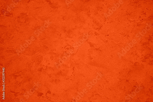 Photo Texture of red decorative plaster or concrete