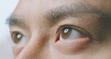 Close Up Of Male Eye