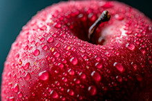 Close Up View Of Red Apple