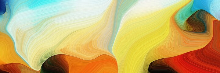 Wall Mural - horizontal modern colorful abstract wave background with tea green, dark slate gray and firebrick colors. can be used as texture, background or wallpaper