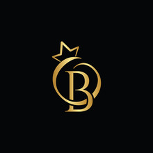 Gold Creative Letter B Logo Design Template Vector EPS