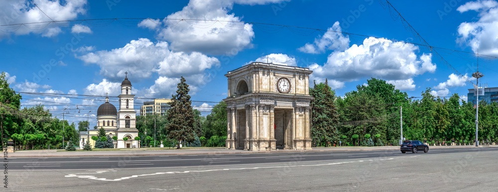 Obraz na płótnie Stefan cel Mare Boulevard in Chisinau, Moldova w salonie
