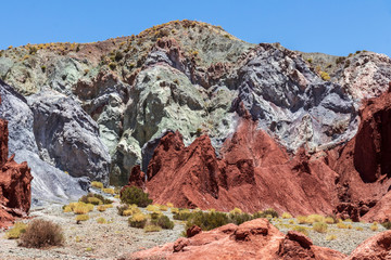 Wall Mural - Valle Arcoiris, Rainbow valley, near San Pedro de Atacama in Chile