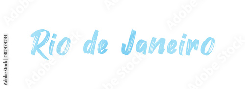 Fotomural web Label Sticker Rio de Janeiro