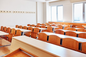 small classroom of an university lecture hall