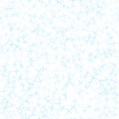 Hand Drawn blue Snowflakes Christmas Seamless Patt