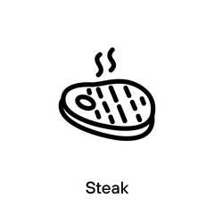 Steak outline icon - Vector