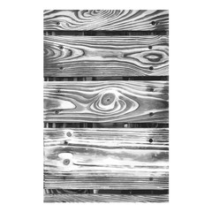 Wall Mural - Wood texture white black. Wooden planks pattern overlay texture. Grunge sketch effect. Crack motif for design wall, floor, rustic, old, rough. Stylish retro abstract background. Vector illustration