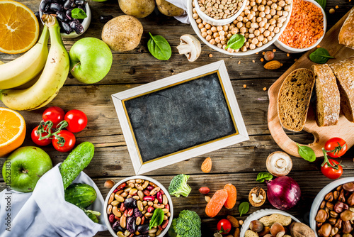 Fotomural Good carbohydrate fiber rich food