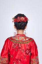 Young Attractive Chinese Woman Wearing Traditional Costume