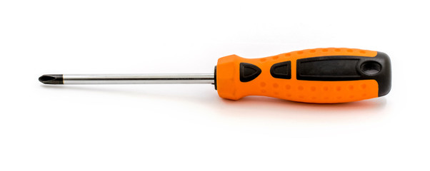 Wall Mural - Screwdriver on white isolated background. Advertising screwdriver_