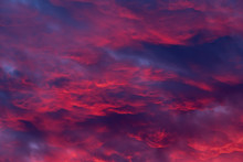 Red Clouds - Beautiful Colorful Sunset