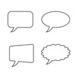 © Maksim - Speech bubble, speech balloon, chat bubble line art vector icon for apps and websites