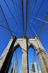 Wall Mural - Brooklyn Bridge in New York , USA