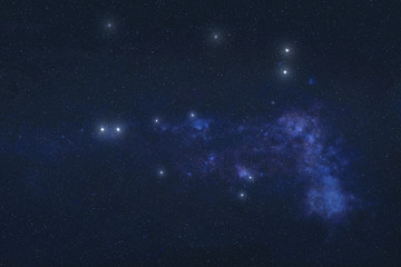 Wall Mural - capricornus constellation stars in outer space. zodiac sign capricornus constellation stars. element