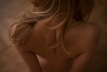 Photo Of The Girl's Hair On Her Bare Back