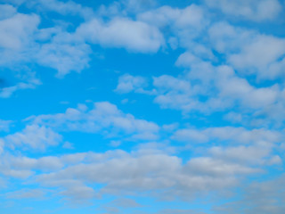 blue sky with white clouds