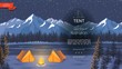 © K3Star - Flat Night Camping Background