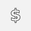 © LiveLove - dollar currency icon vector for web and graphic design