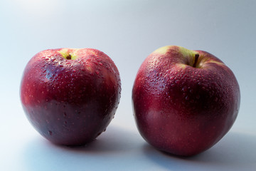 red apples isolated on white background