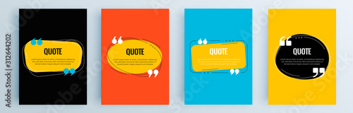 Fotografía Quote frames blank templates set
