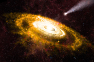 Wall Mural - Stars and galaxy space sky night background