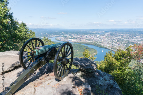 Fotomural City Skyline of Chattanooga, Tennessee from Point Park