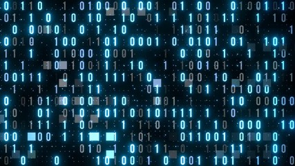 digits wall computer programming code