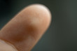 Finger tip macro close up shot.