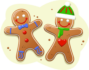 Wall Mural - gingerbread cookies 