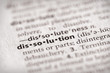 Dictionary Series - Dissolution