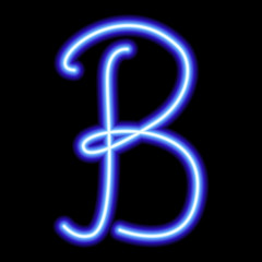 neon blue symbol 