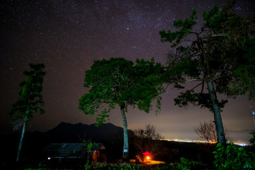 Poster - Night Scene at Doi Luang, Chiang Dao, Chiang Mai, Thailand.