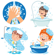 Collection Of Illustrations For Kids Personal Care