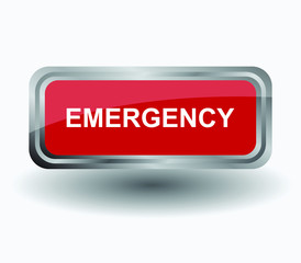 Canvas Print - emergency button