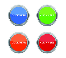 Sticker - button click here