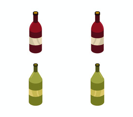 Wall Mural - wine bottle