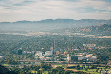 View Of Burbank From Mount Lee In Griffith Park, Los Angeles, California