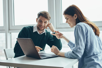 business people working in office