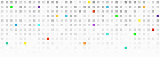 Poster - big data concept with squares on white background