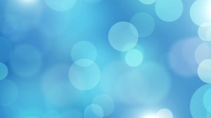 Wall Mural - defocused particles background blue video