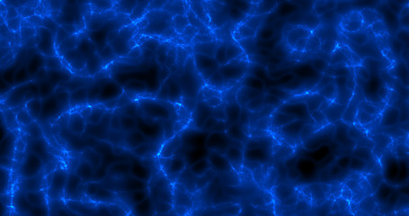 Poster - magic deep blue energy field background