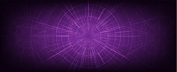 Wall Mural - Futuristic Hyperspace speed motion on future Technology background,warp and expanding movement concept,vector Illustration.