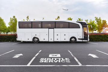 Wall Mural - Airport Shuttle Service Bus Coach