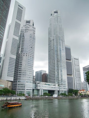 Wall Mural - Boat Quay in Singapore