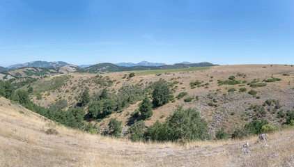 hilly landscape of Appennines, near Lagonegro, Italy